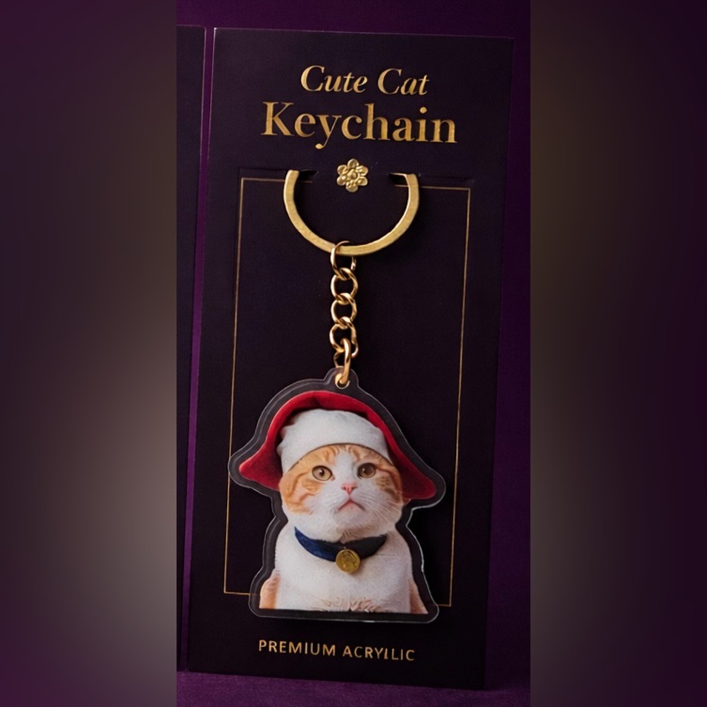 Kitty Cat Key Chains - Funny Meme Bag Charms - Picture 7 of 8